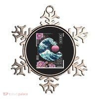 Vaporwave Synthwave 80's Japan Japanese Great Wave Tokyo 80s Ornament thumb 0