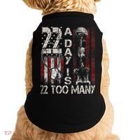 Veteran Suicide Awareness Ribbon 22 A Day Is 22 Too Many Doggie Tank thumb 0