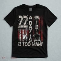 Veteran Suicide Awareness Ribbon 22 A Day Is 22 Too Many T-Shirt thumb 5