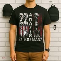 Veteran Suicide Awareness Ribbon 22 A Day Is 22 Too Many T-Shirt thumb 6