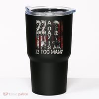 Veteran Suicide Awareness Ribbon 22 A Day Is 22 Too Many Tumbler thumb 0