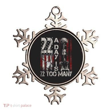 Veteran Suicide Awareness Ribbon 22 A Day Is 22 Too Many Ornament