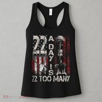 Veteran Suicide Awareness Ribbon 22 A Day Is 22 Too Many Women's Tank Top thumb 3
