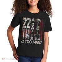 Veteran Suicide Awareness Ribbon 22 A Day Is 22 Too Many Kids T-Shirt thumb 2
