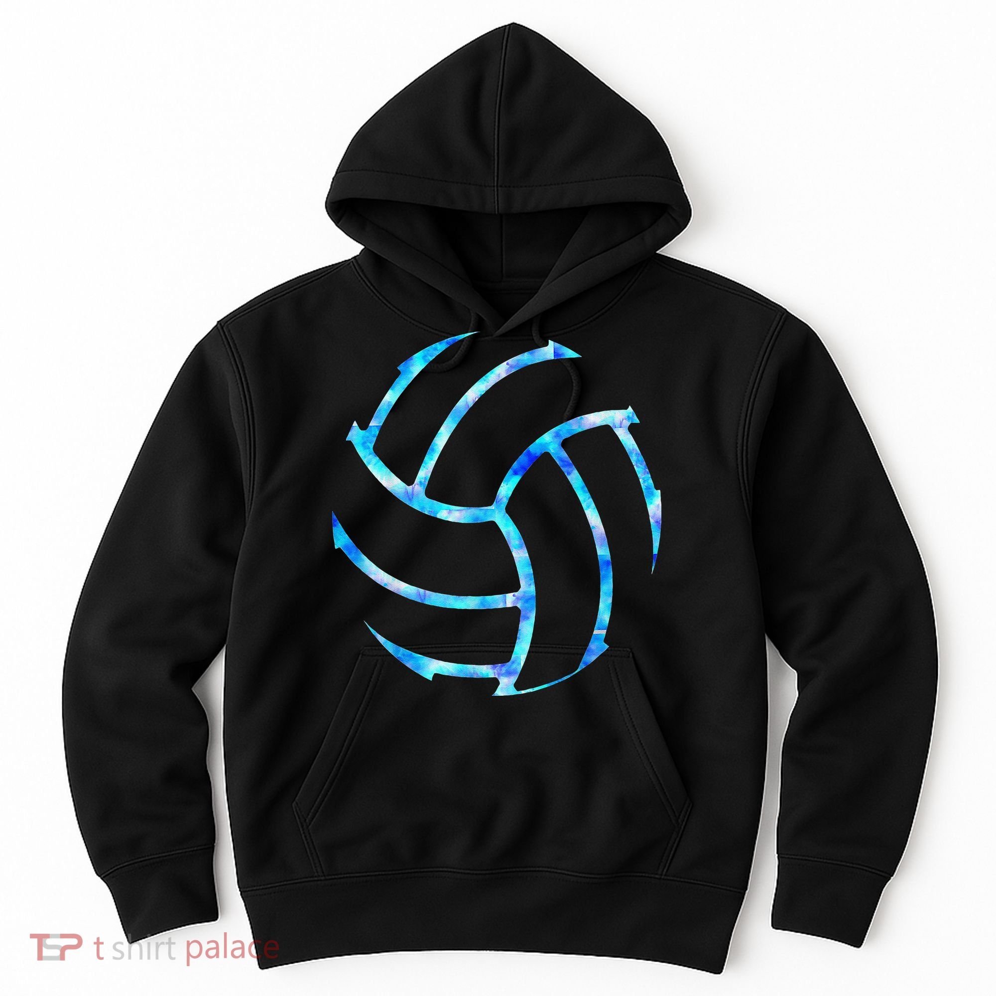 Volleyball Stuff Attire Tie Dye Gift for a Teen  Player Hoodie