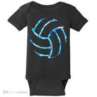 Volleyball Stuff Attire Tie Dye Gift for a Teen  Player Baby Bodysuit thumb 0