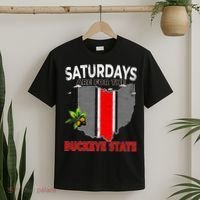 Vintage Saturdays Are For The Buckeye State Grunge T-Shirt thumb 2
