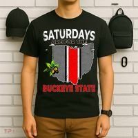 Vintage Saturdays Are For The Buckeye State Grunge T-Shirt thumb 6