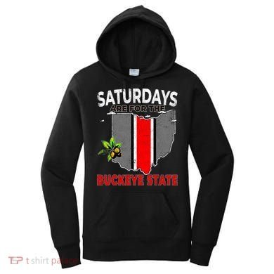 Vintage Saturdays Are For The Buckeye State Grunge Women's Hoodie