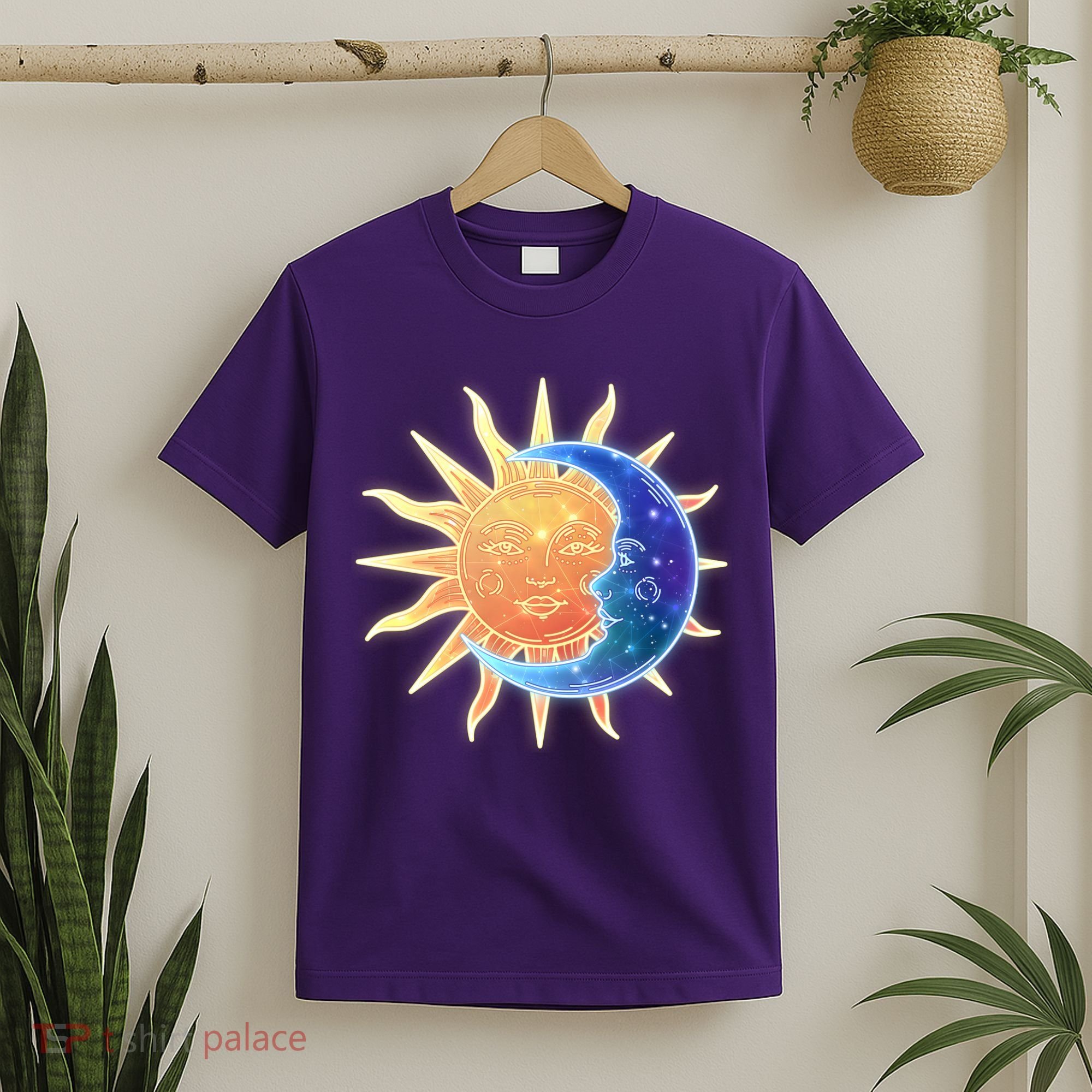 Vintage Sun And Moon Galaxy T-Shirt