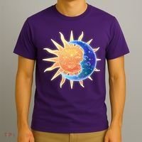 Vintage Sun And Moon Galaxy T-Shirt thumb 3