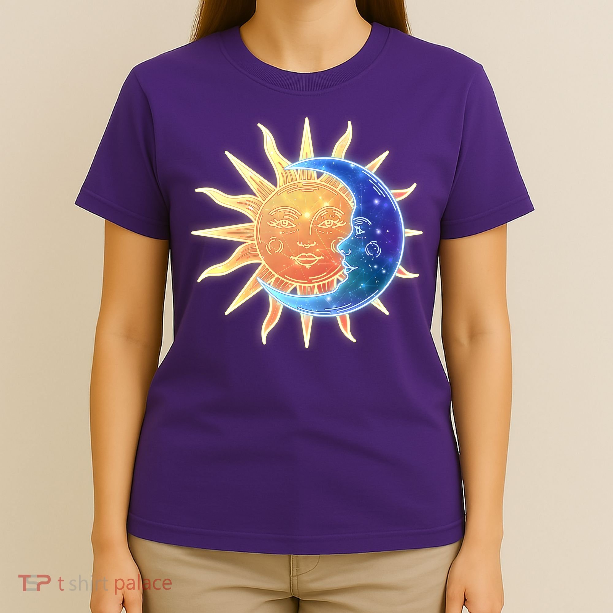 Vintage Sun And Moon Galaxy T-Shirt