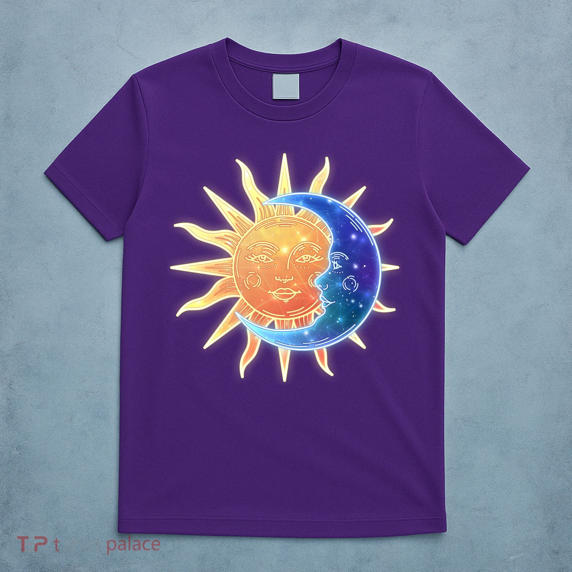 Vintage Sun And Moon Galaxy T-Shirt