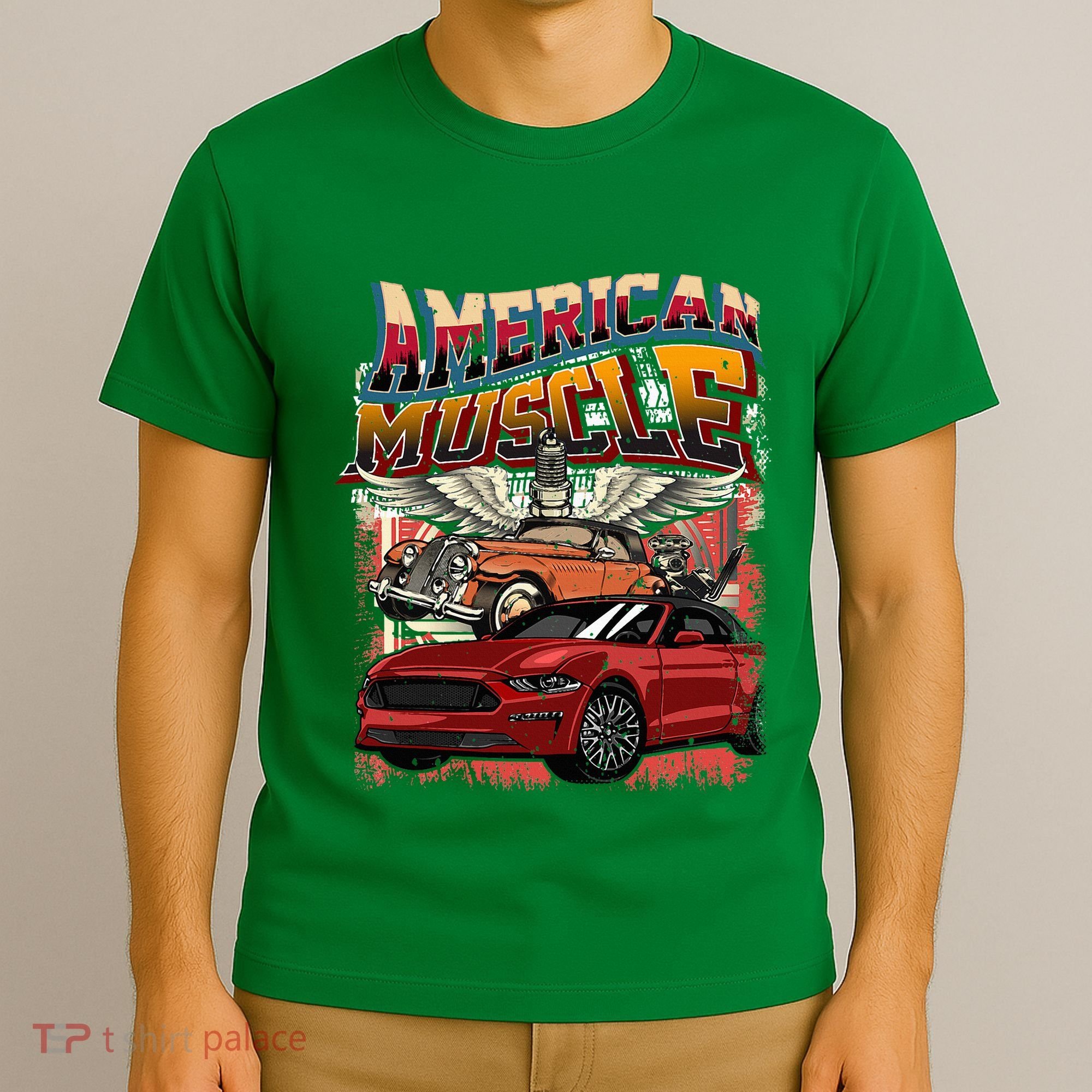 Vintage Streetwear American Muscle Car T-Shirt