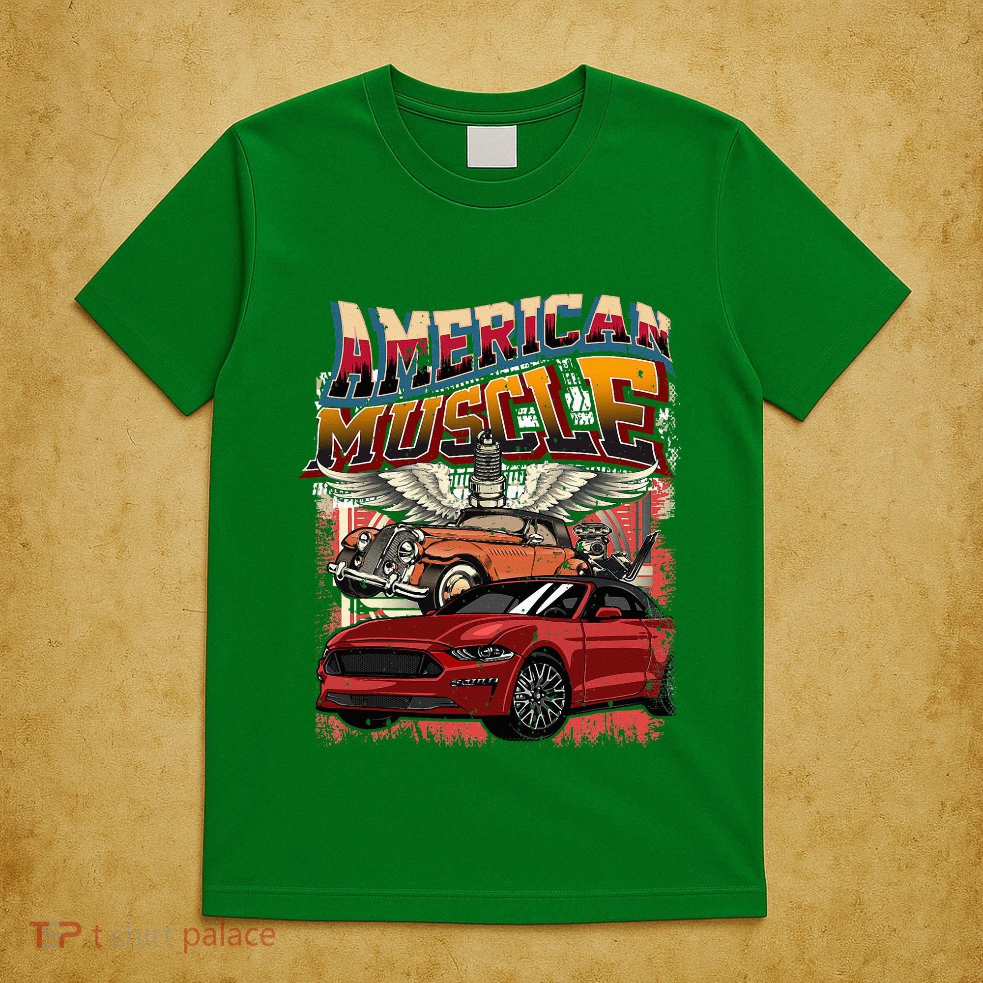 Vintage Streetwear American Muscle Car T-Shirt