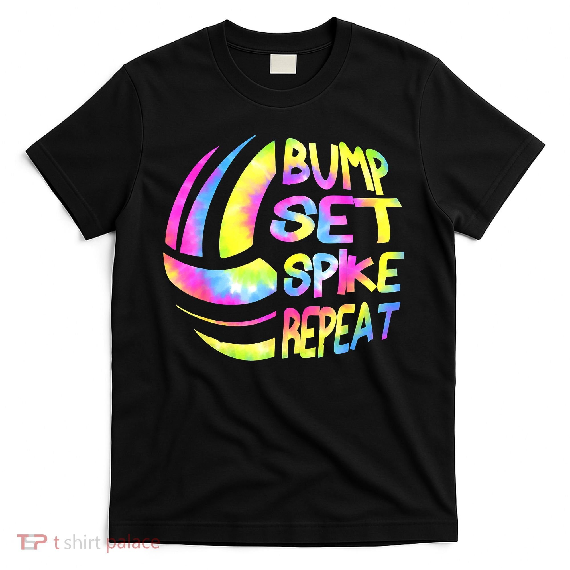 Volleyball Stuff Attire Tie Dye A Teen Girl Player T-Shirt