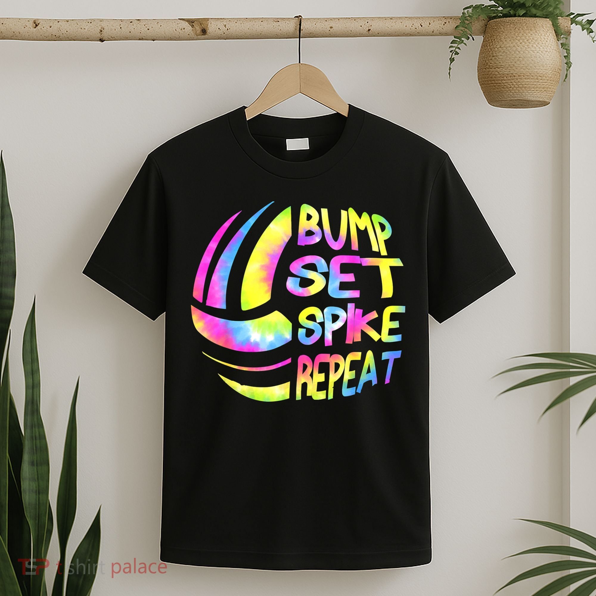 Volleyball Stuff Attire Tie Dye A Teen Girl Player T-Shirt