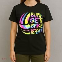 Volleyball Stuff Attire Tie Dye A Teen Girl Player T-Shirt thumb 4