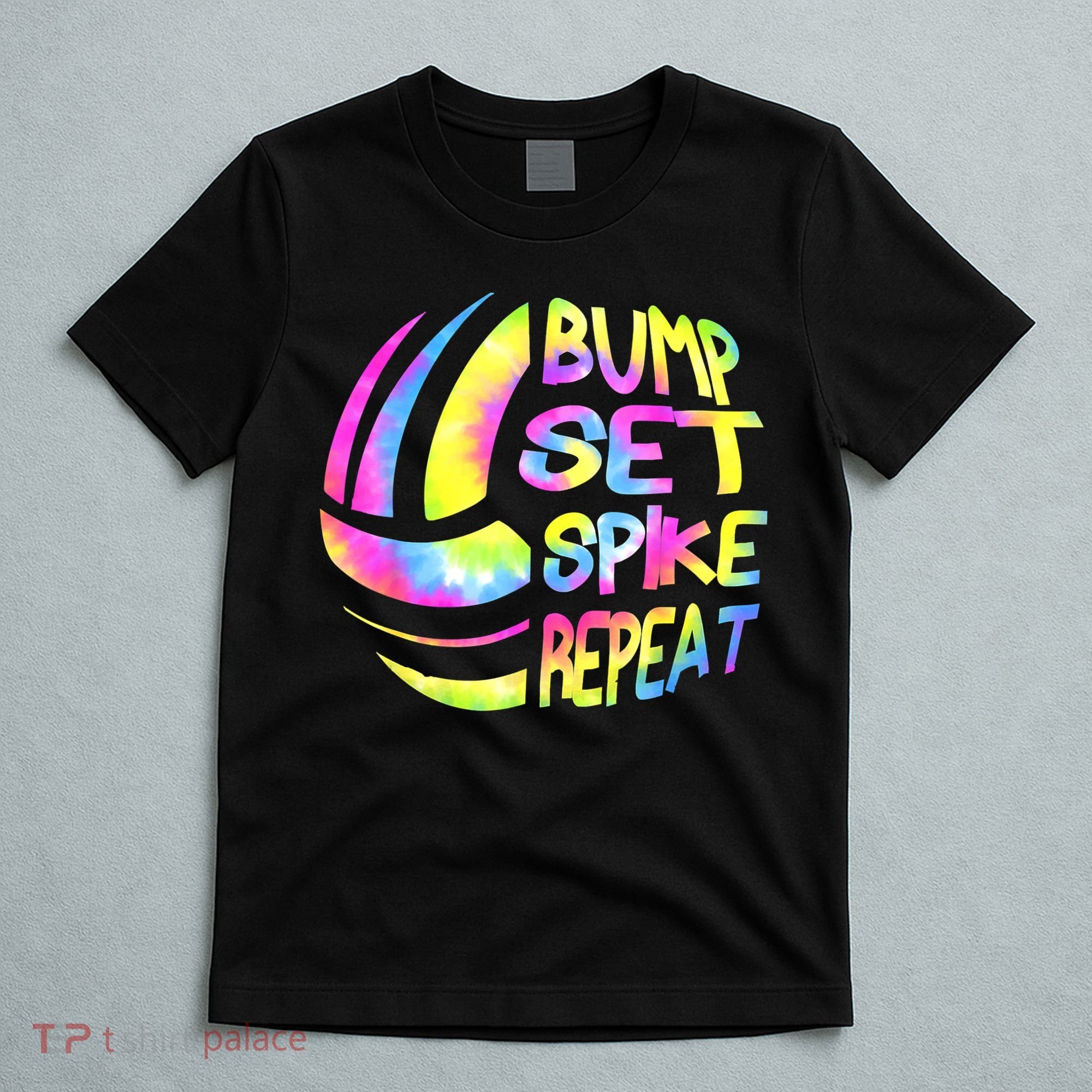 Volleyball Stuff Attire Tie Dye A Teen Girl Player T-Shirt