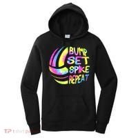 Volleyball Stuff Attire Tie Dye A Teen Girl Player Women's Hoodie thumb 0