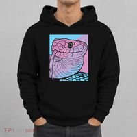 Vaporwave Snake Aesthetic Pastel Goth Serpent Hoodie thumb 0