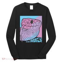 Vaporwave Snake Aesthetic Pastel Goth Serpent Long Sleeve Shirt thumb 0
