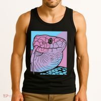 Vaporwave Snake Aesthetic Pastel Goth Serpent Tank Top thumb 3