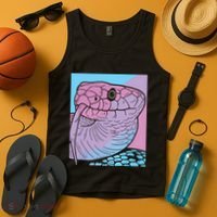 Vaporwave Snake Aesthetic Pastel Goth Serpent Tank Top thumb 4