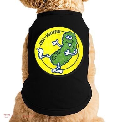 Vintage Scratch And Sniff Sticker Dill Pickle, DillLightful Doggie Tank