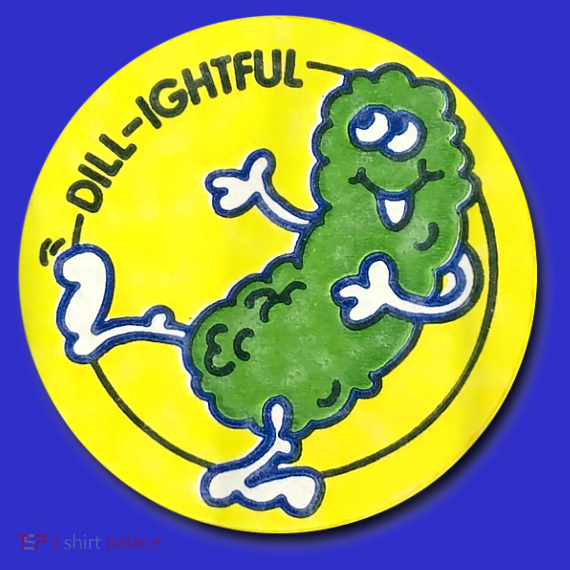 Vintage Scratch And Sniff Sticker Dill Pickle, DillLightful T-Shirt