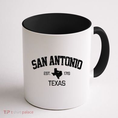 Vintage San Antonio Texas Est 1718 Souvenir Gift Cool Gift Coffee Mug back