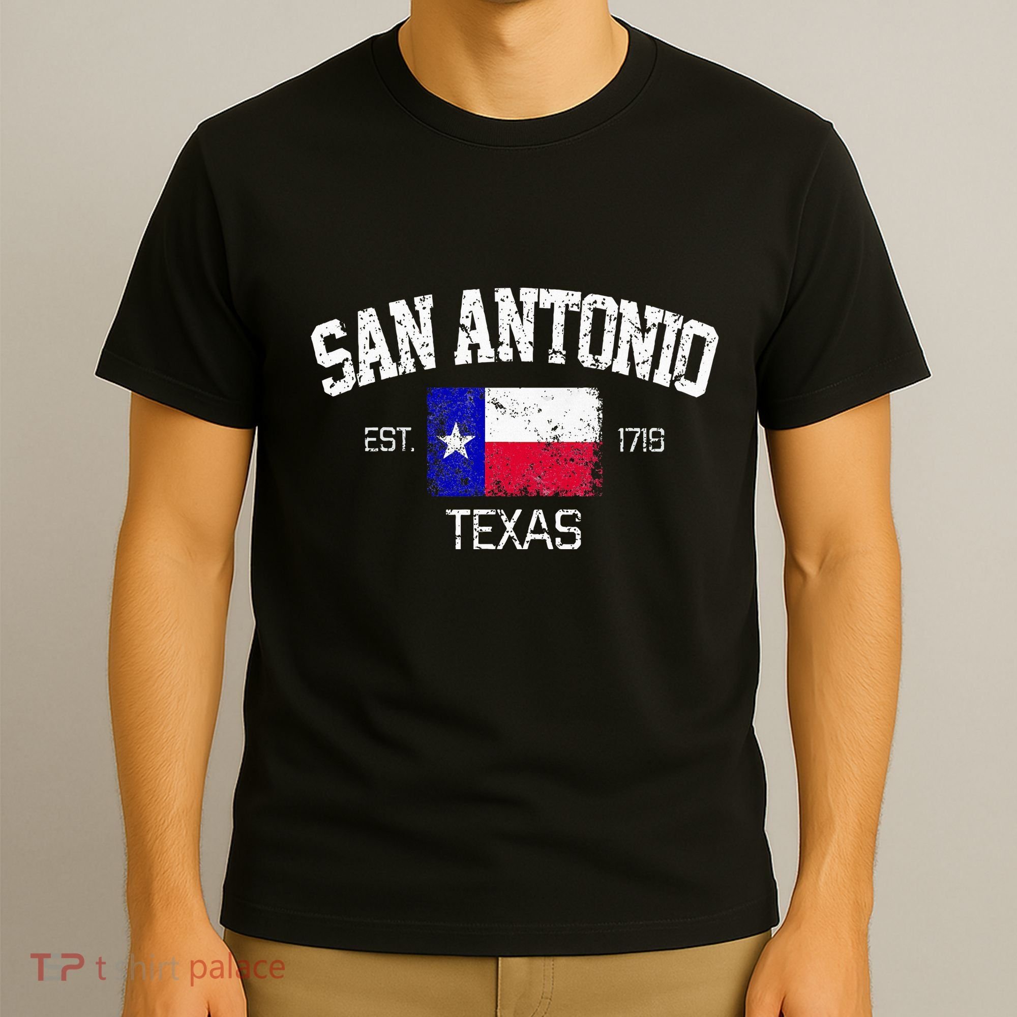 Vintage San Antonio Texas Est 1718 Souvenir T-Shirt