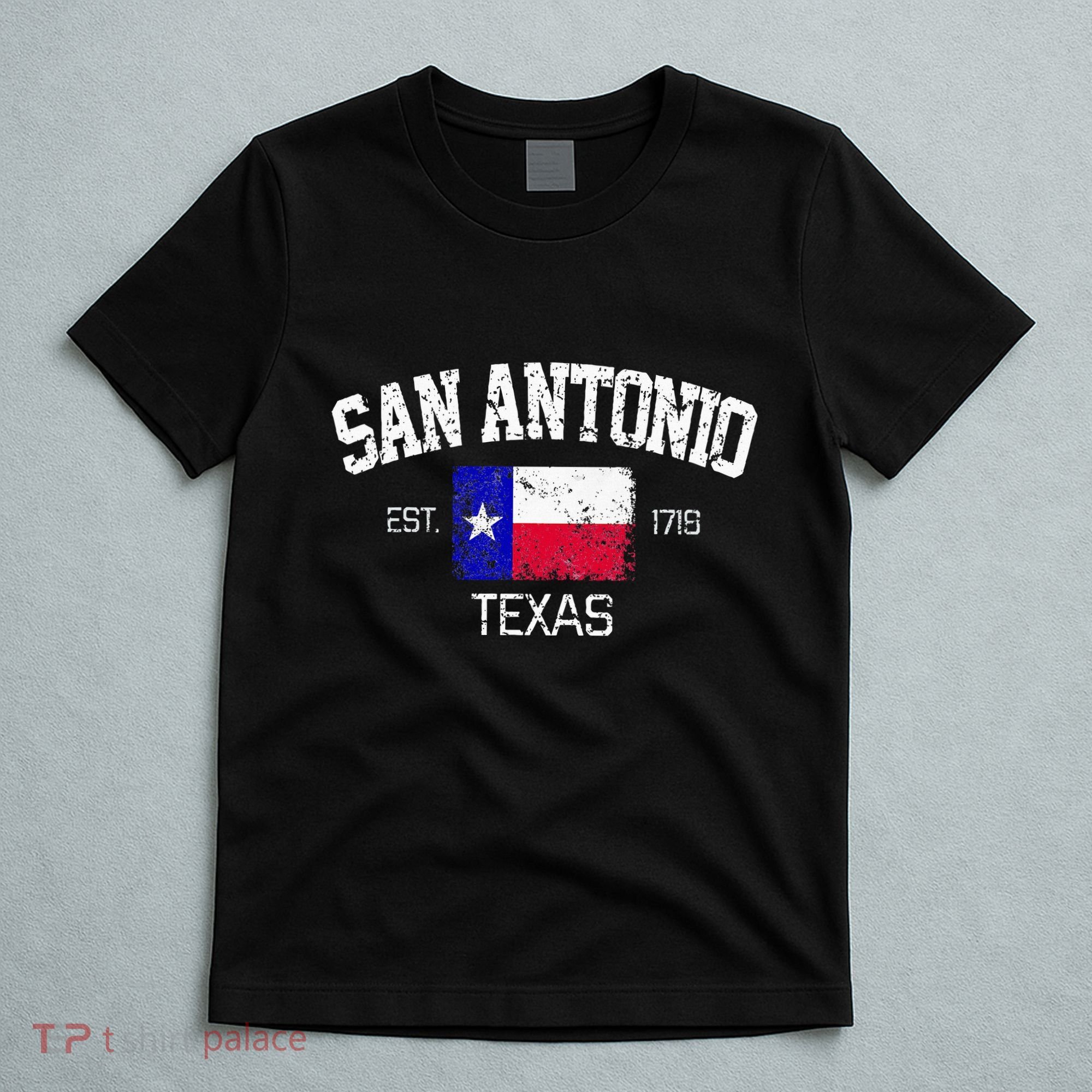 Vintage San Antonio Texas Est 1718 Souvenir T-Shirt