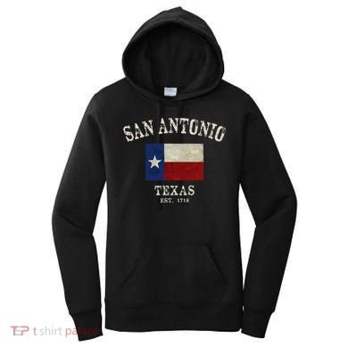 Vintage San Antonio Texas Est 1718 Women's Hoodie