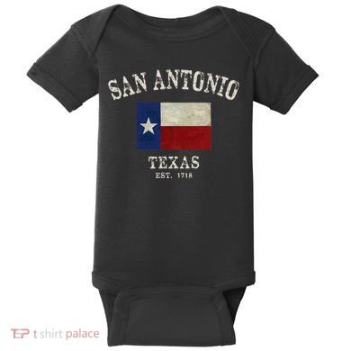 Vintage San Antonio Texas Est 1718 Baby Bodysuit