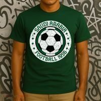 Vintage Saudi Arabia Football Crest 1956 Soccer T-Shirt thumb 3