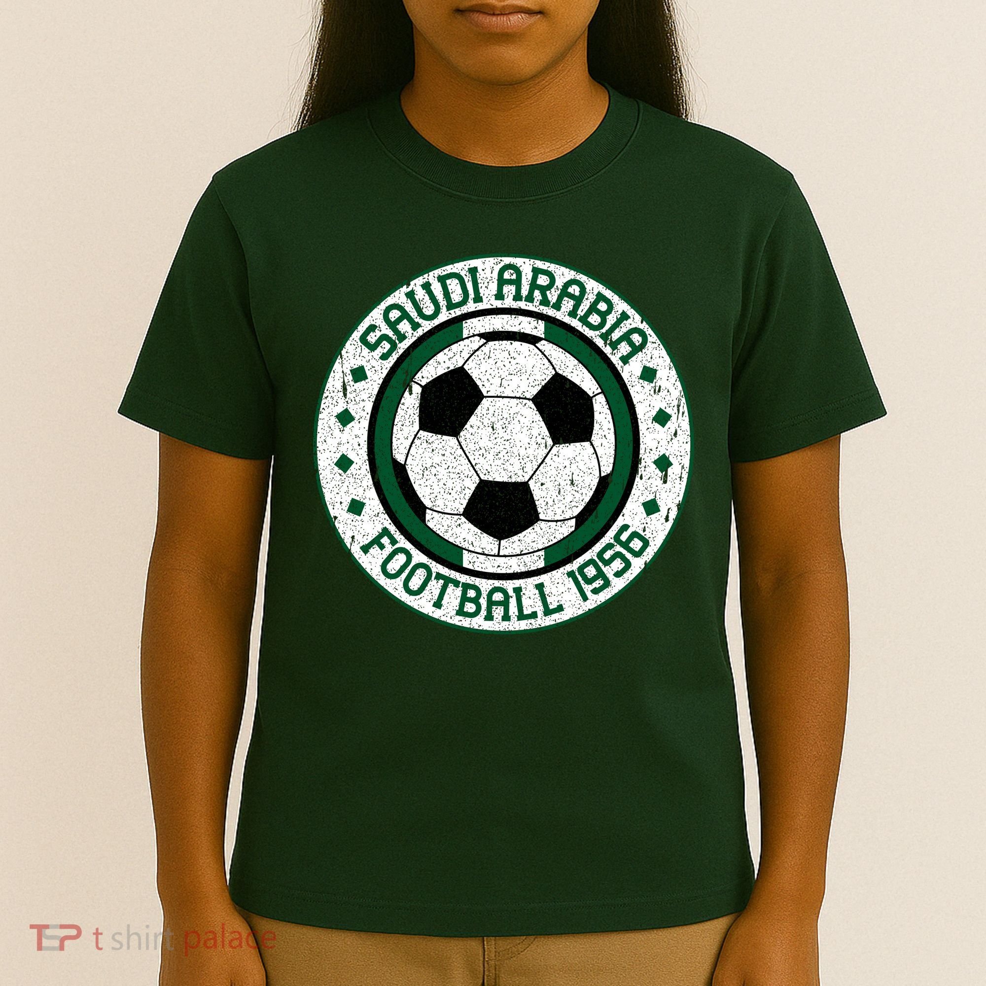 Vintage Saudi Arabia Football Crest 1956 Soccer T-Shirt