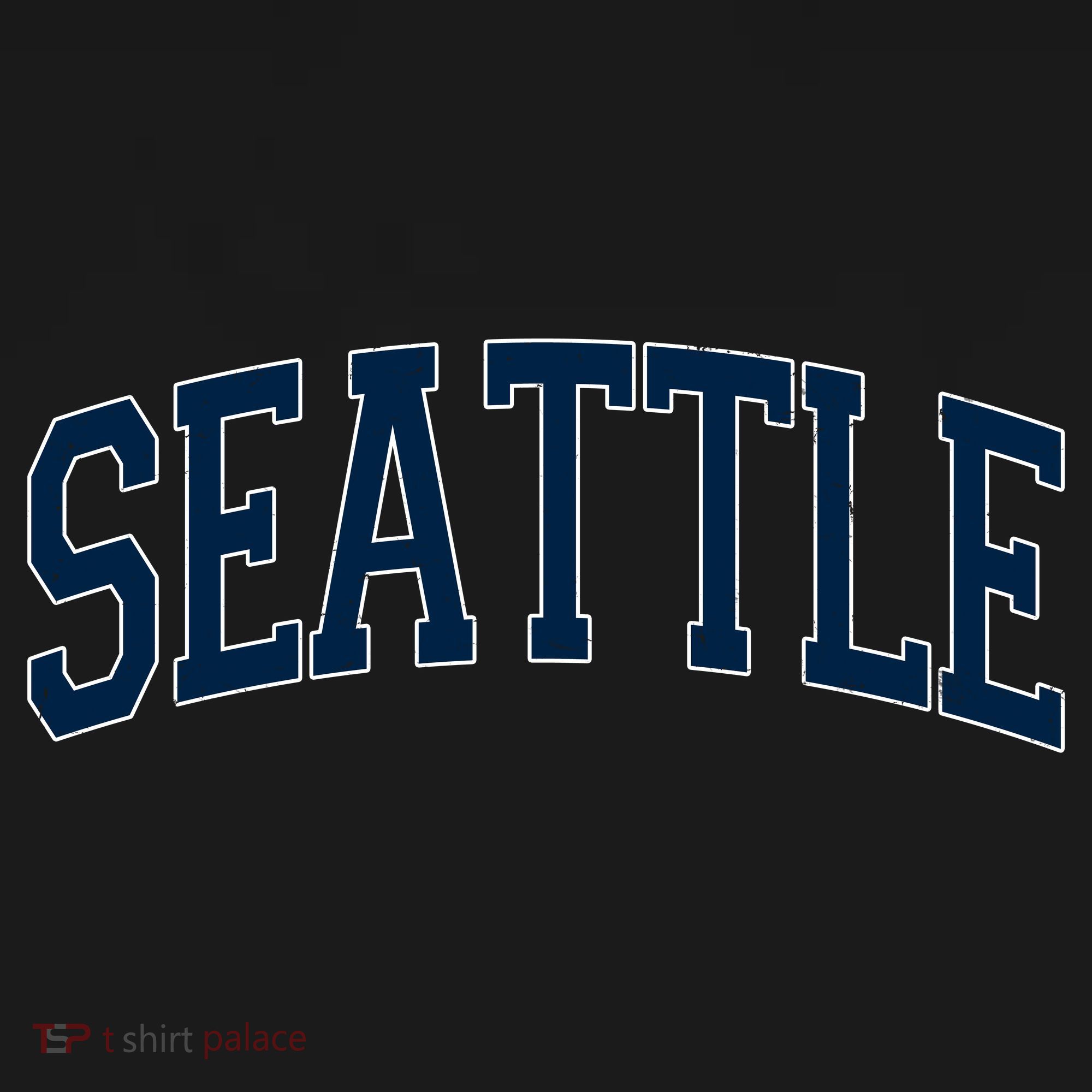 Varsity Sporty Arch Seattle Team Sports Fan Sweatshirt
