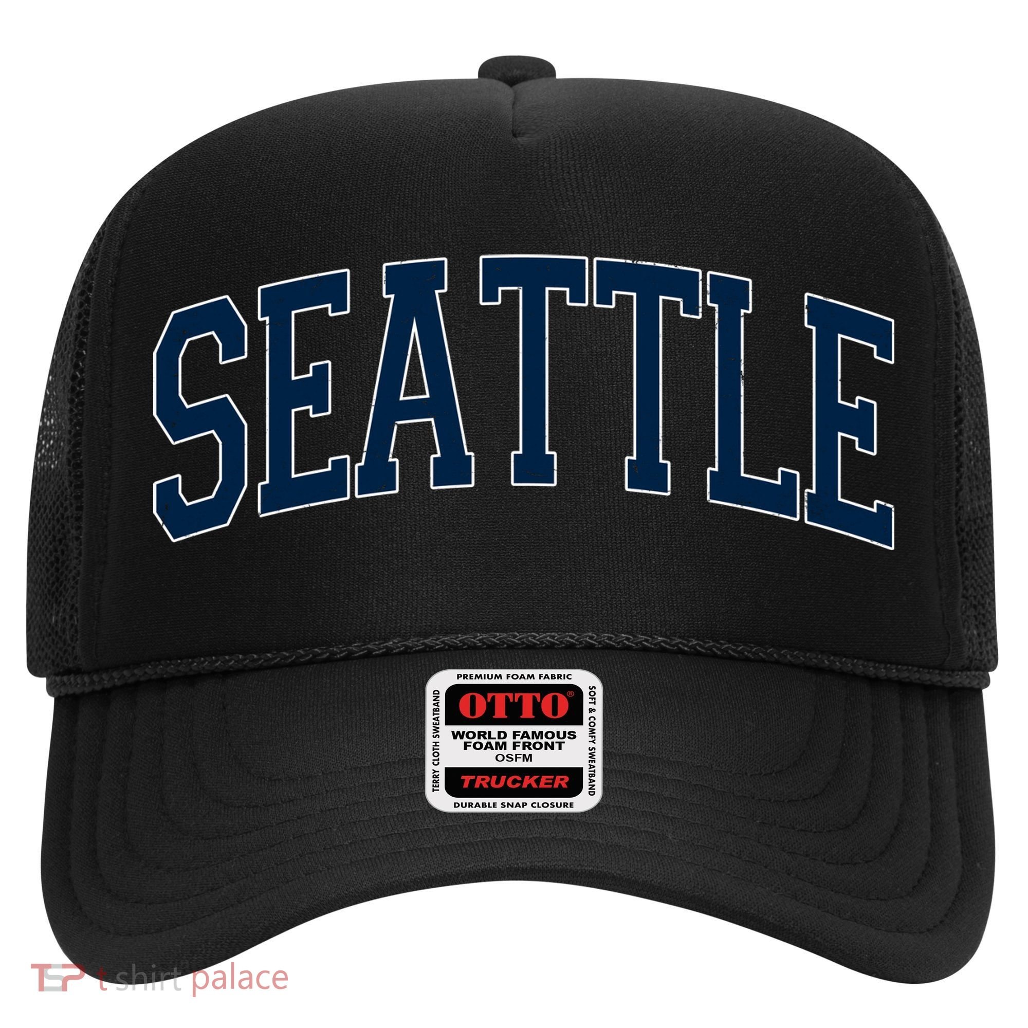 Varsity Sporty Arch Seattle Team Sports Fan Hat