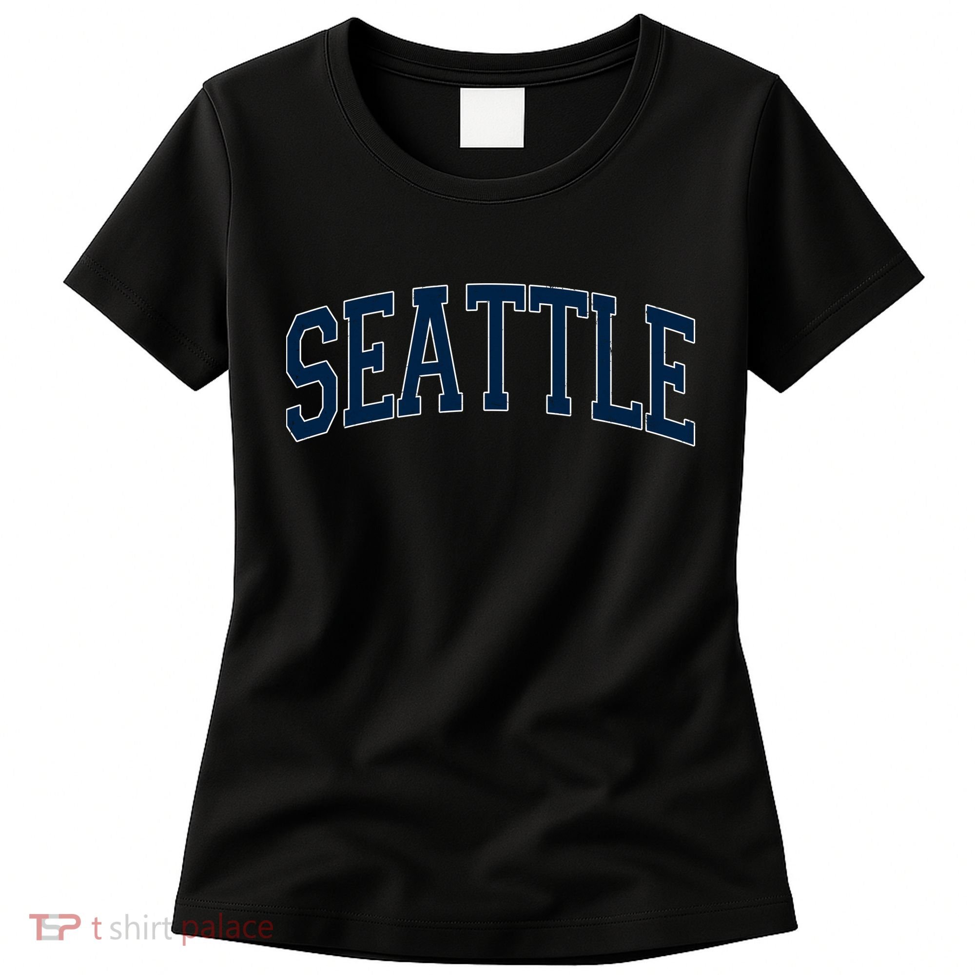 Varsity Sporty Arch Seattle Team Sports Fan Women's T-Shirt