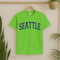 Varsity Sporty Arch Seattle Team Sports Fan T-Shirt thumb 2