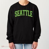 Varsity Sporty Arch Seattle Team Sports Fan Women's Sweatshirt thumb 0
