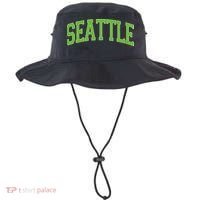 Varsity Sporty Arch Seattle Team Sports Fan Bucket Hat thumb 0