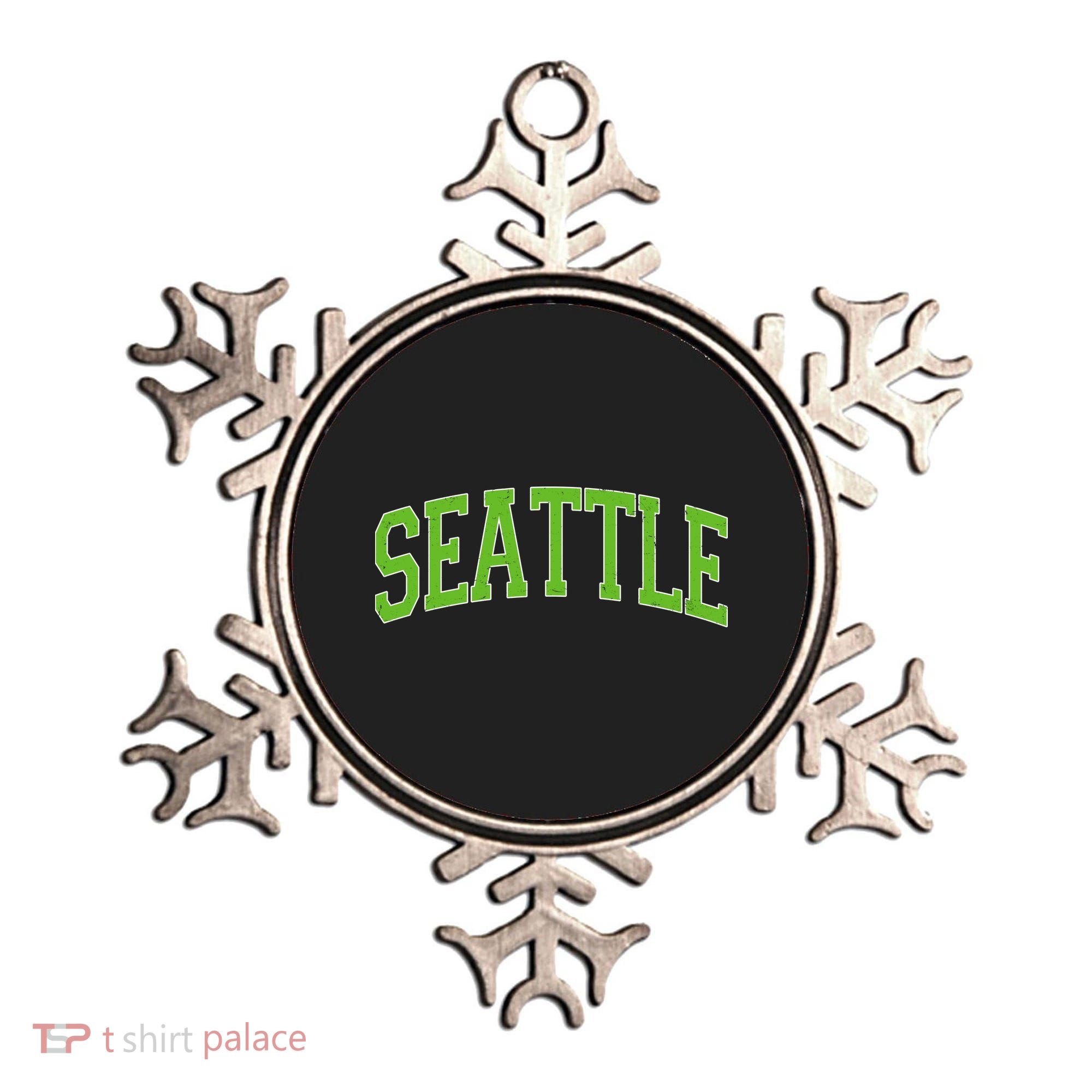 Varsity Sporty Arch Seattle Team Sports Fan Ornament