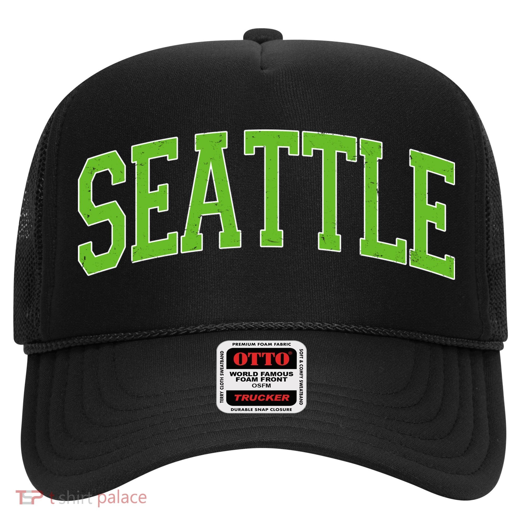 Varsity Sporty Arch Seattle Team Sports Fan Hat