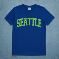 Varsity Sporty Arch Seattle Team Sports Fan T-Shirt thumb 5