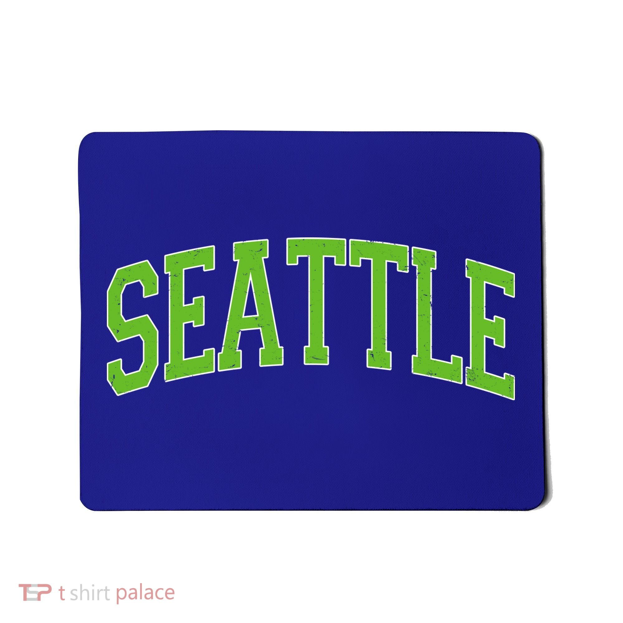 Varsity Sporty Arch Seattle Team Sports Fan Mousepad