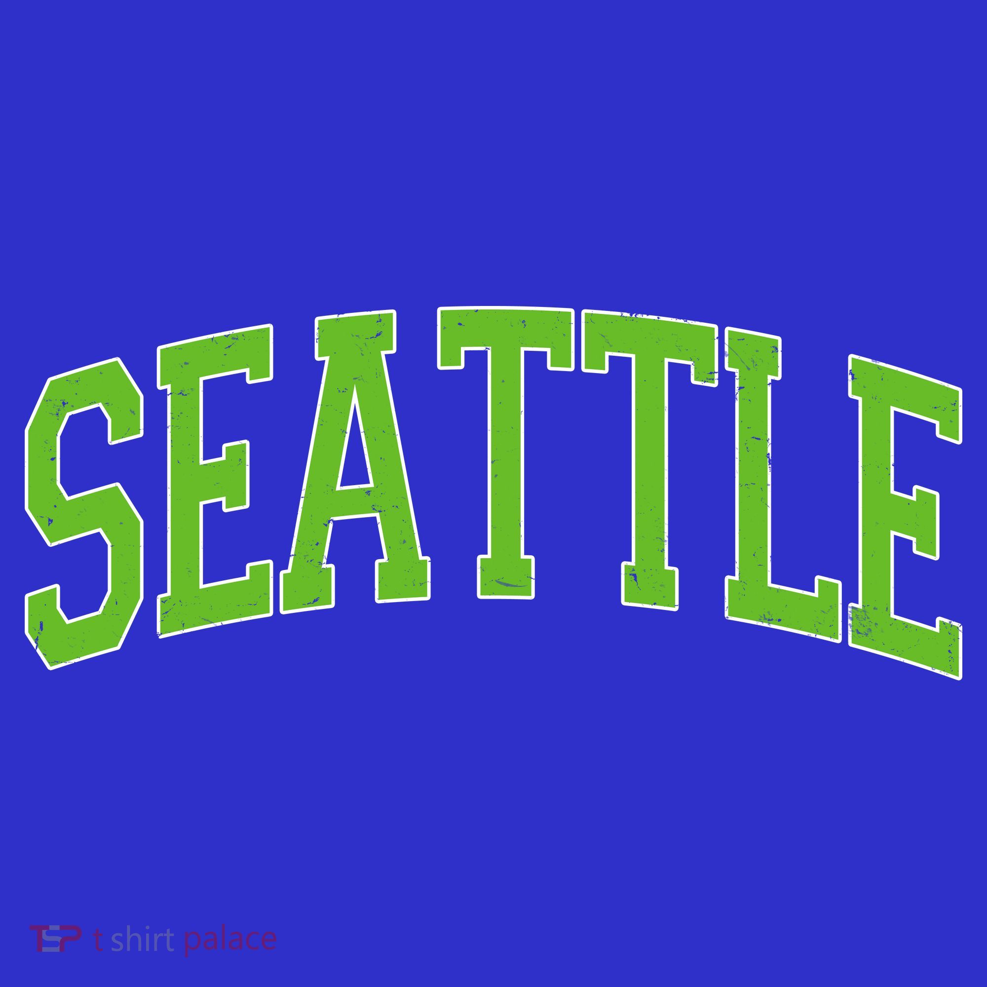 Varsity Sporty Arch Seattle Team Sports Fan Tank Top