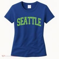 Varsity Sporty Arch Seattle Team Sports Fan Women's T-Shirt thumb 0