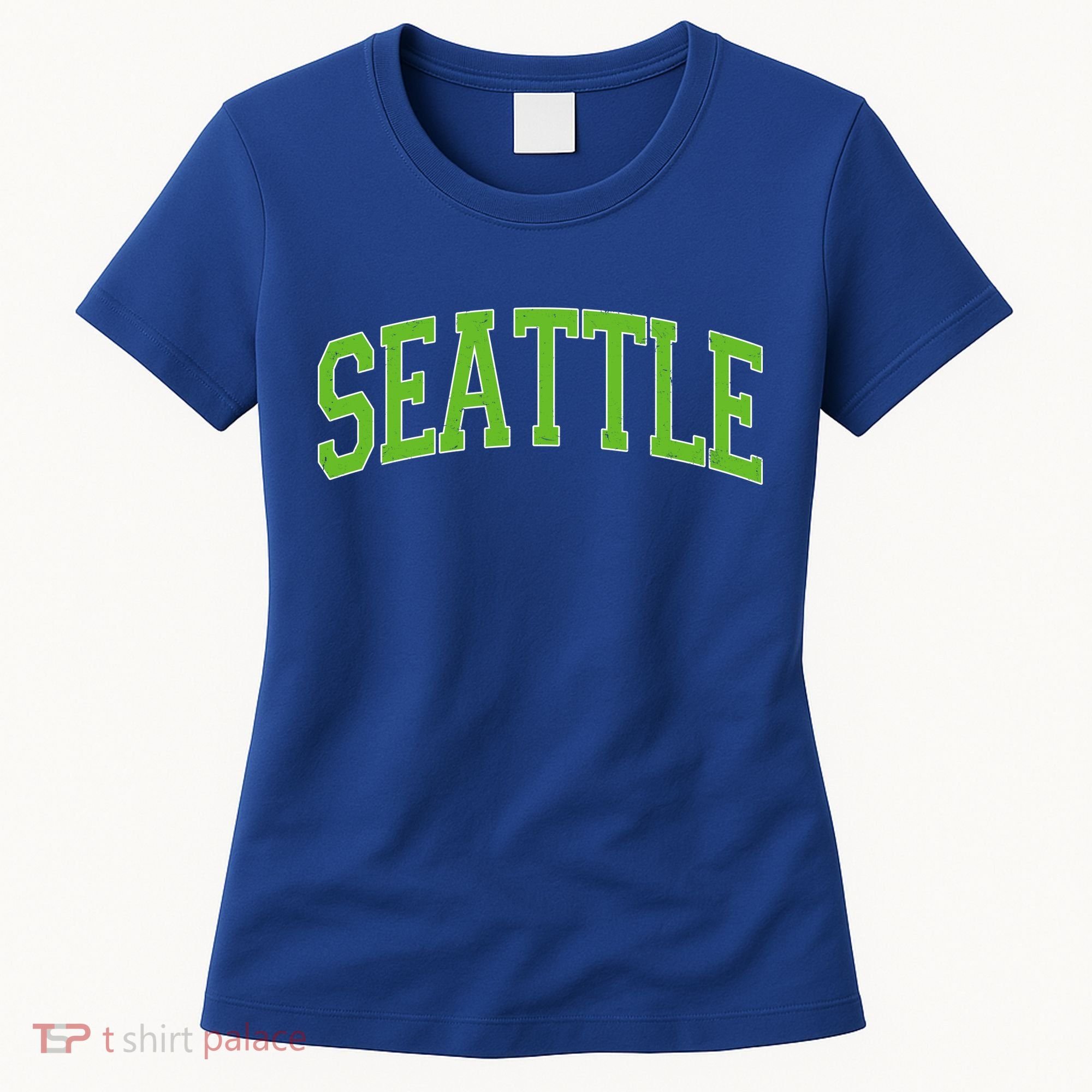 Varsity Sporty Arch Seattle Team Sports Fan Women's T-Shirt
